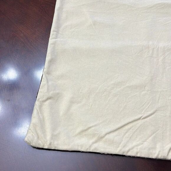 Pottery Barn Brown and Cream Pillow Cover 20 x 20 - Picture 11 of 13